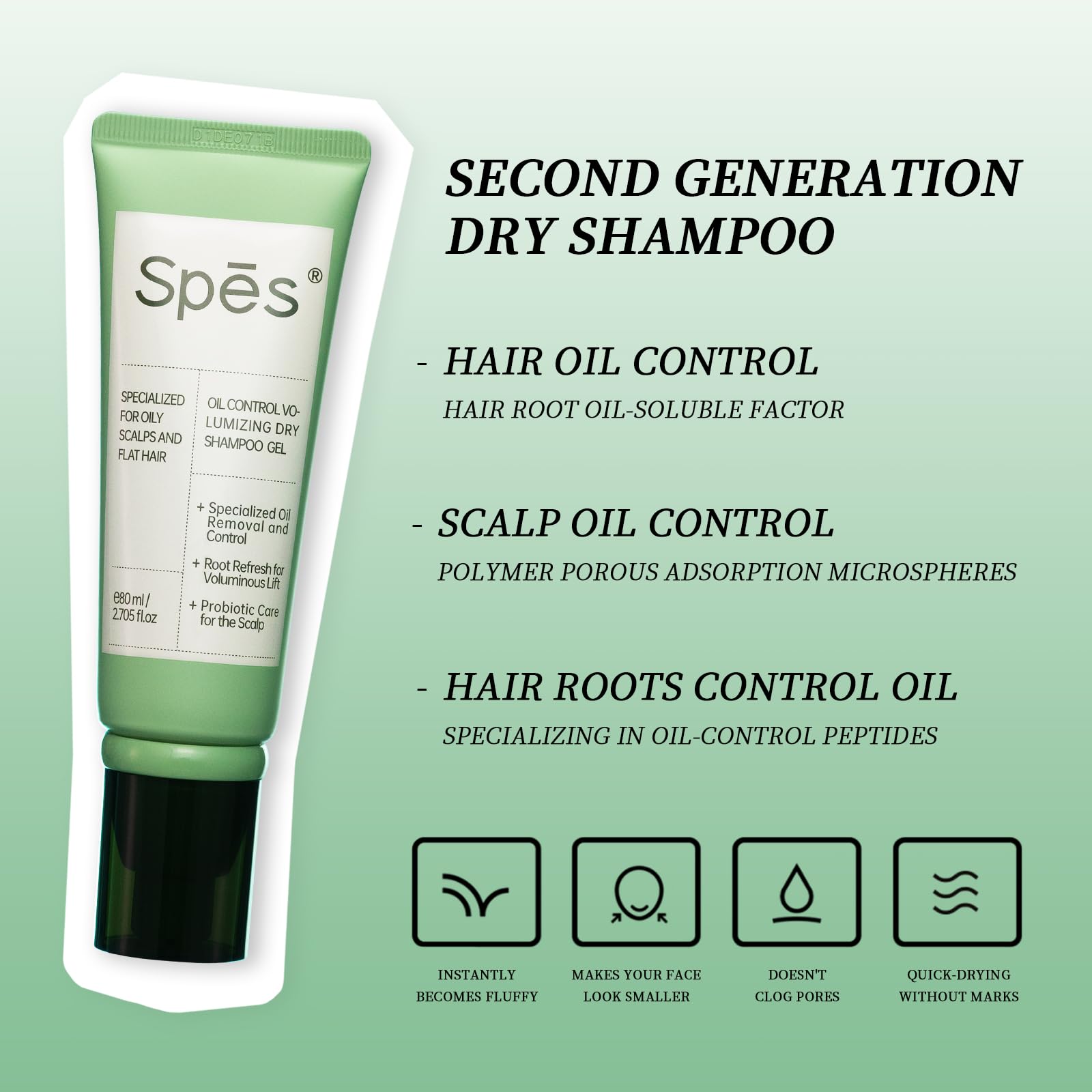 Spes dry shampoo second gen volume-boost adds lift for a fuller day.