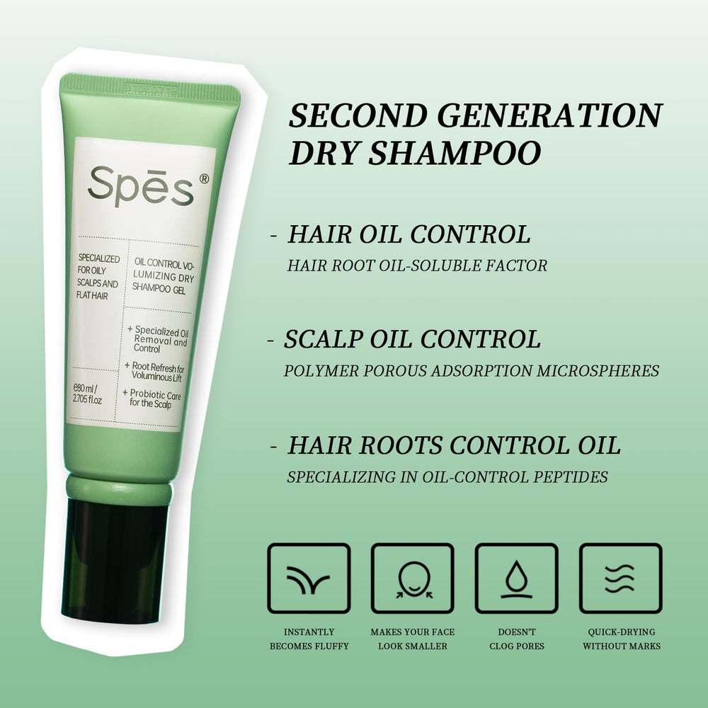 Spes dry shampoo second gen volume-boost adds lift for a fuller day.