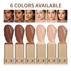 Splendor Serum Boosted Skin Tint Balm swatches demonstrate seamless shade adaptation for diverse skin tones.