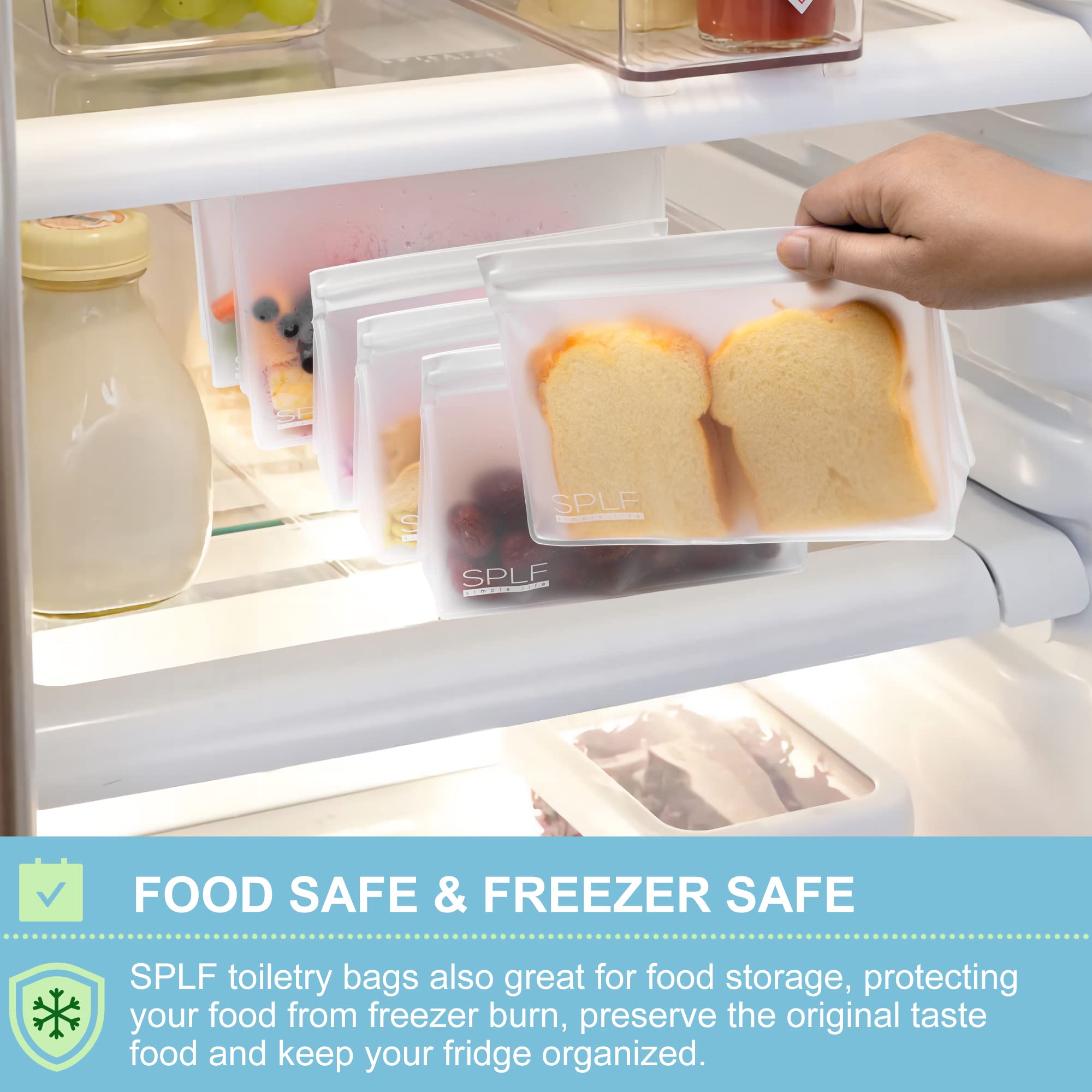 SPLF reusable bag close-up emphasizes durable design reducing waste.