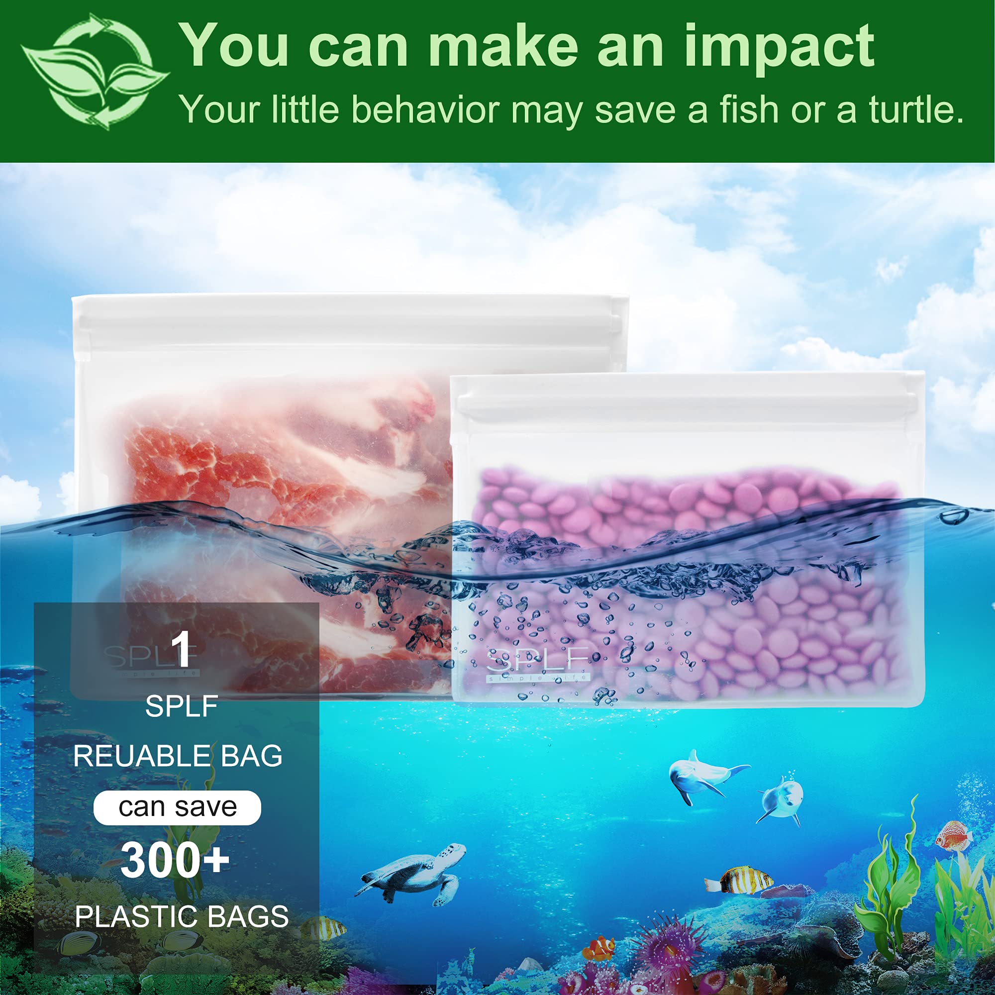 SPLF transparent bag helps replace disposable bags in daily routines.