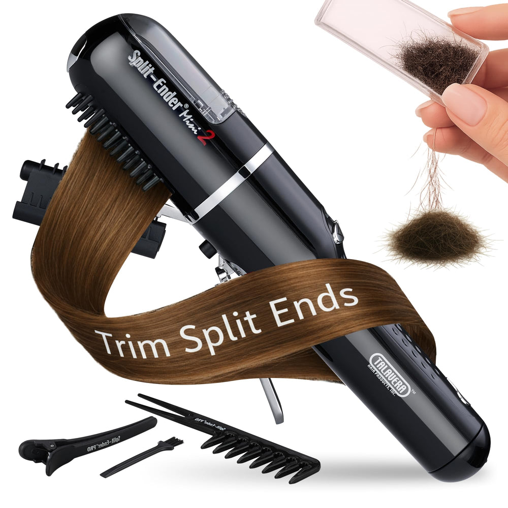 Split-Ender Mini2 cordless-trimmer in hand for quick split-end care