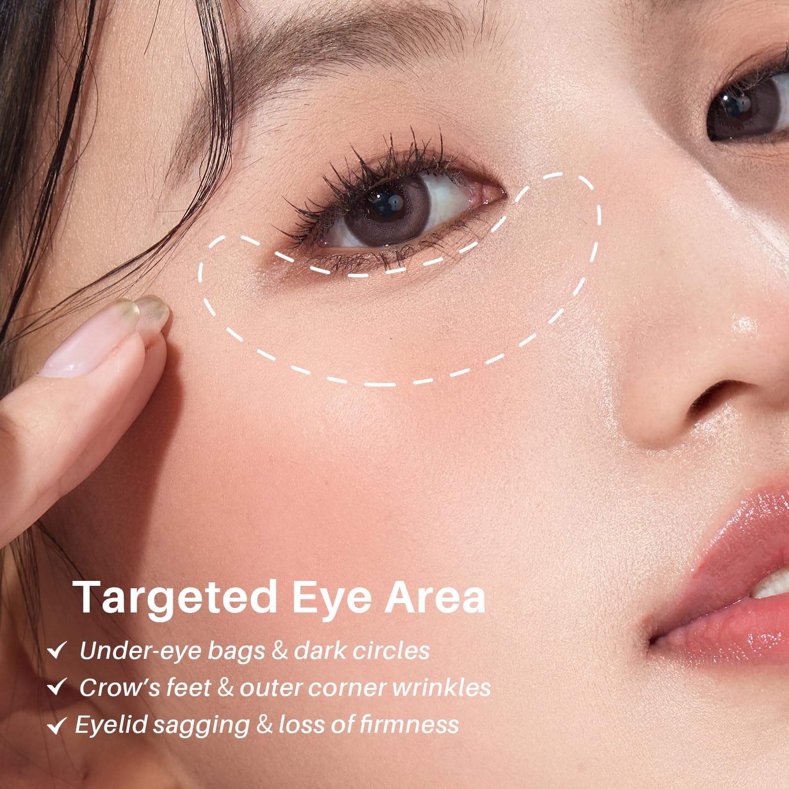 SPODARE caffeine retinol formula helps reduce fine lines around eyes
