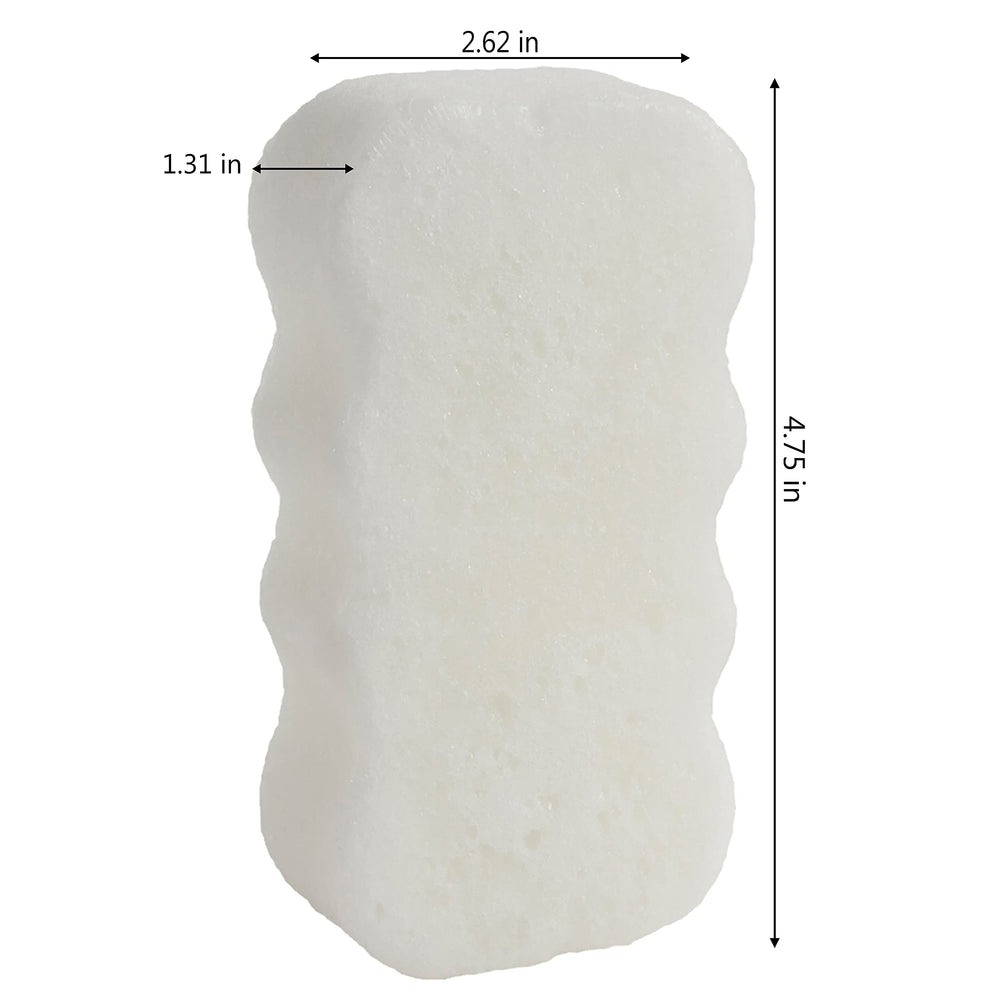 Spongeables body-wash sponge in use demonstrates convenient, mess-free cleansing with exfoliating texture