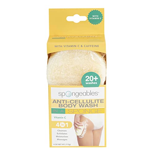 Spongeables citrus-sponges-lather close-up for rich citrus-scented hydration