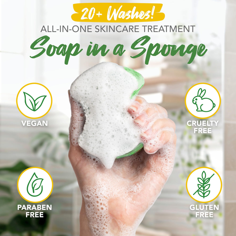 Spongeables esponja con textura exfoliante para eliminar impurezas de pies