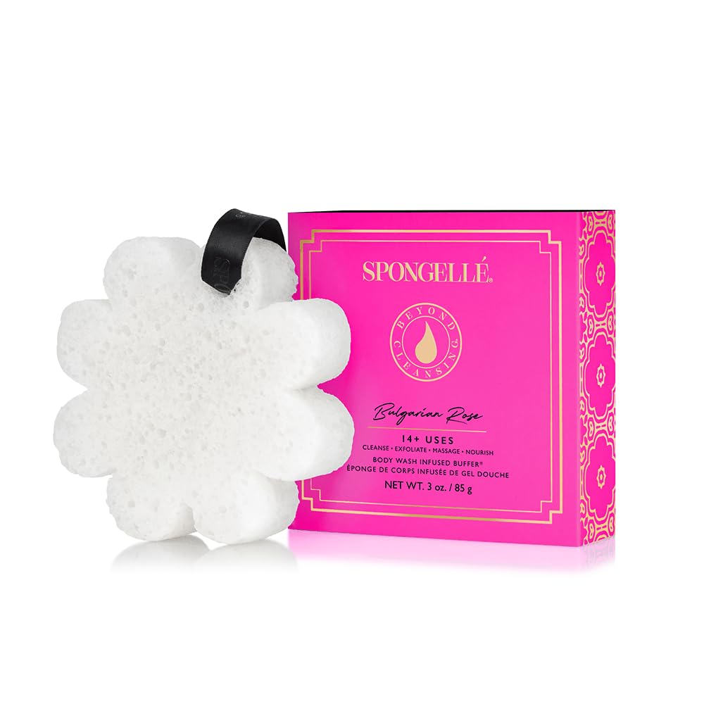 Spongellé Bulgarian Rose boxed gift set display ideal for gifting