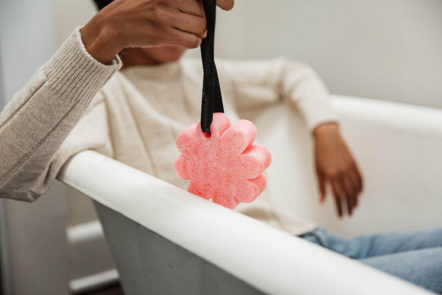 Spongelle Bulgarian Rose Wild Flower Buffer pack-shot highlights body wash-infused sponge benefits.
