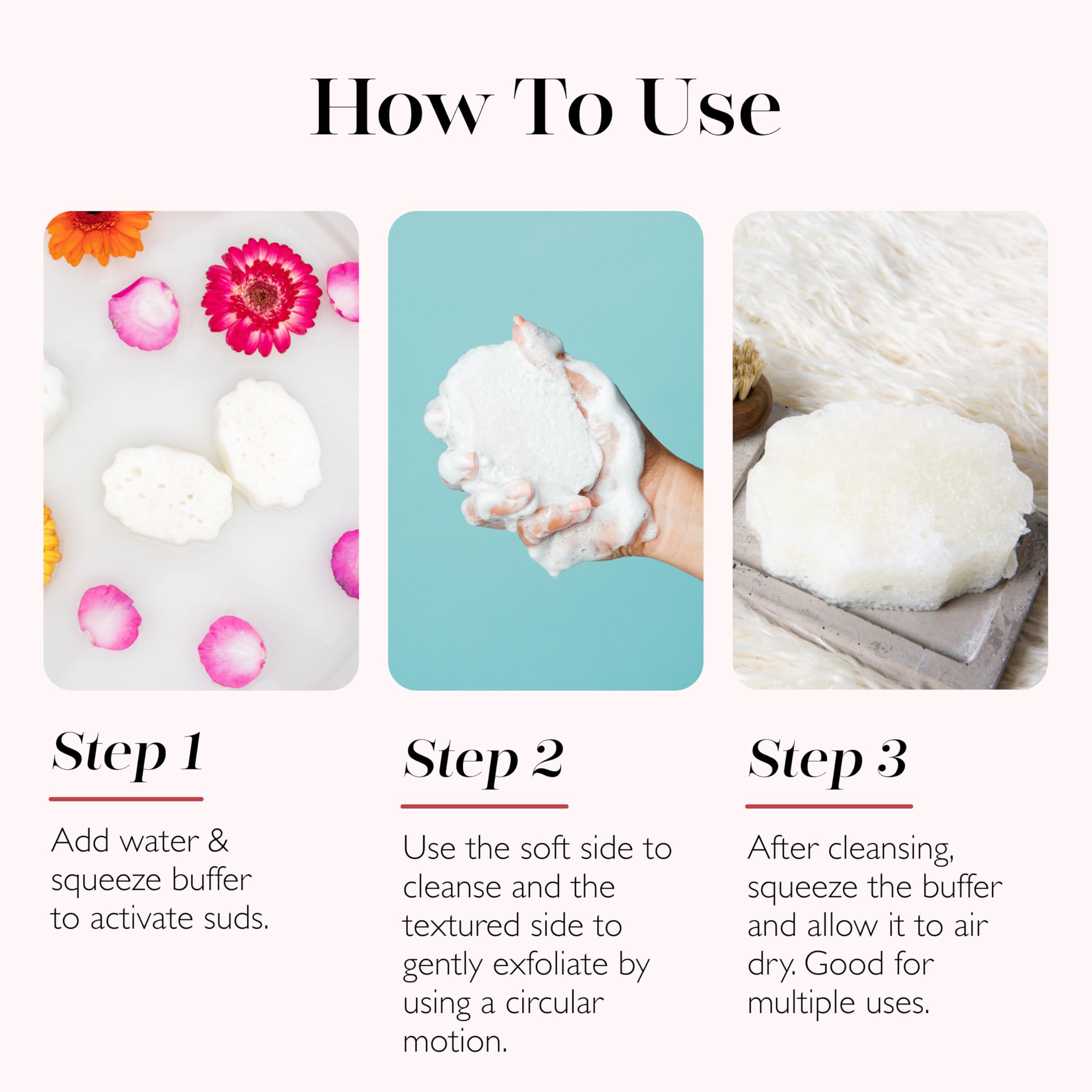 SPONGELLÉ Coconut Verbena Pedi-Buffer 30+ usos para cuidado continuo.