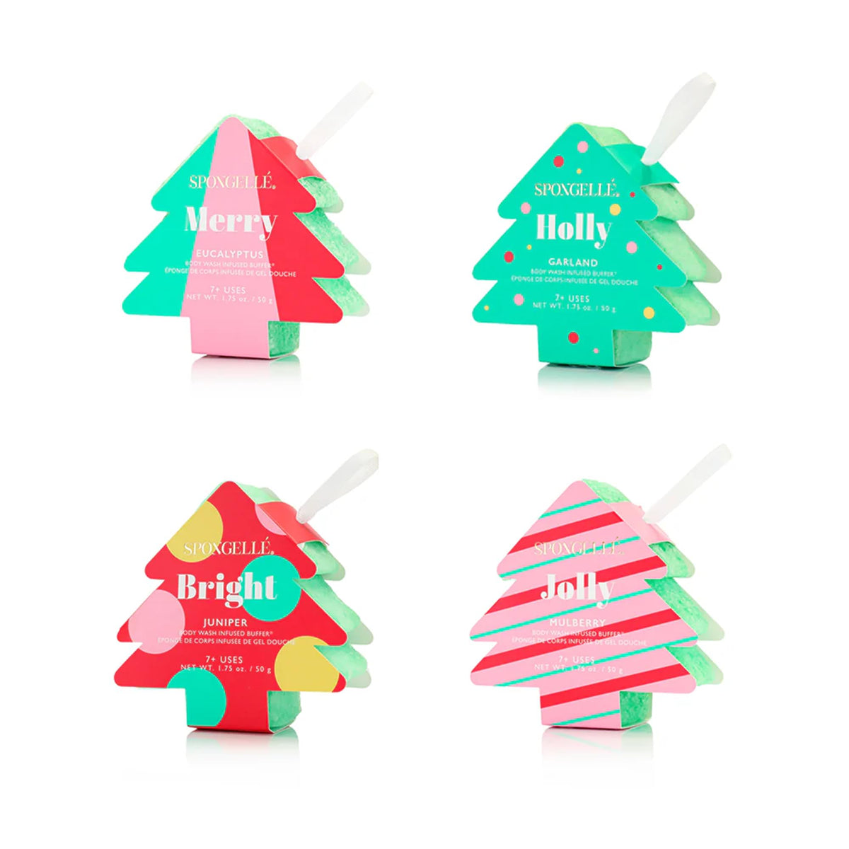 SPONGELLÉ Holiday Tree Assorted Pack packaging for gift-ready skincare set