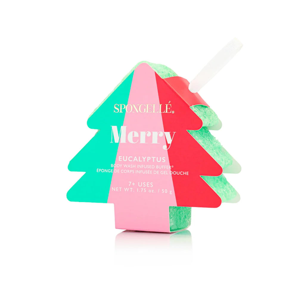 SPONGELLÉ Holly Garland buffer close-up highlighting hydrating exfoliation