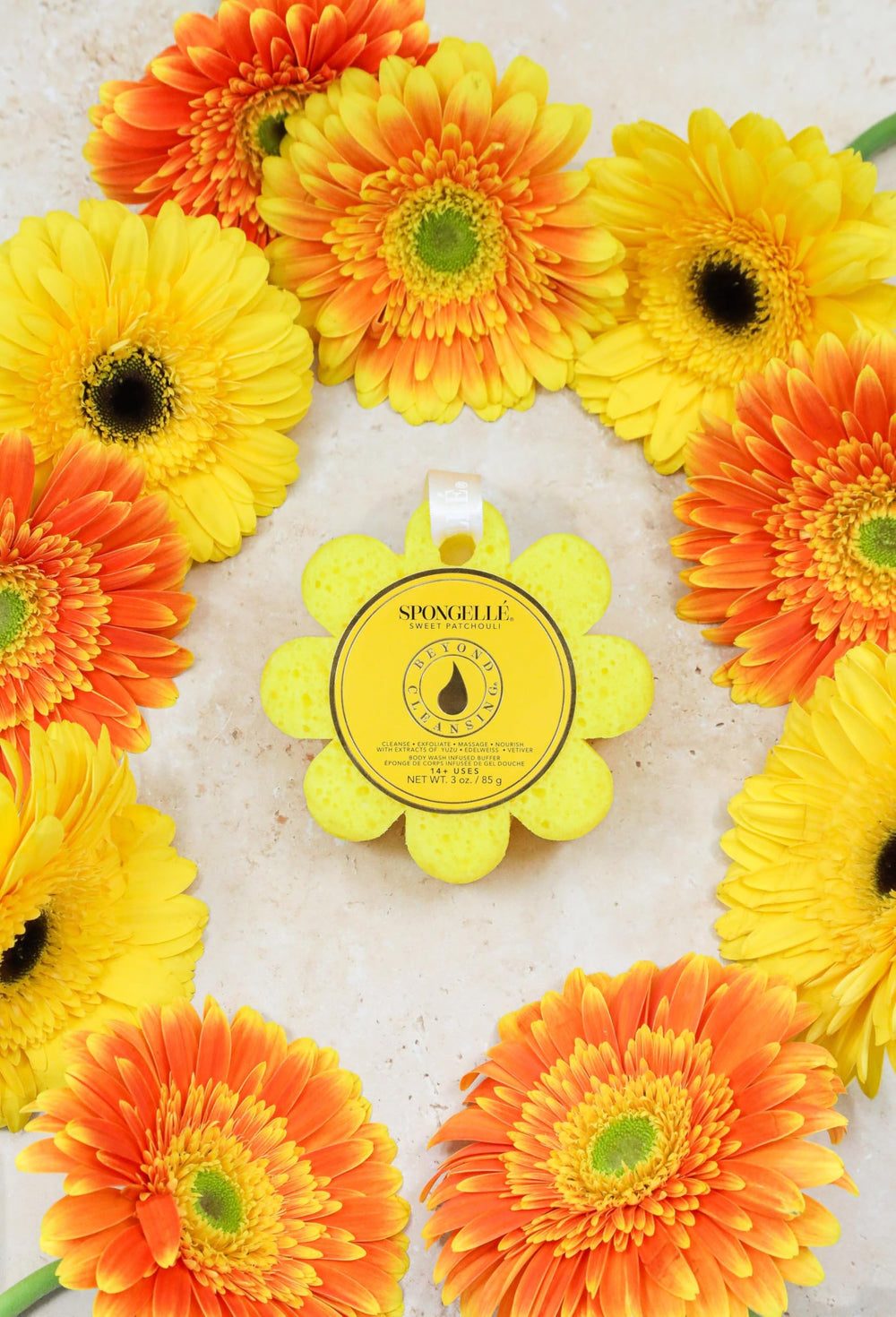 SPONGELLÉ Sweet Patchouli Wild Flower delivers 14+ uses per unit.