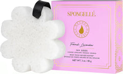 SPONGELLÉ Wild Flower Buffer Bulgarian Rose infusion hints at aromatic cleansing and gentle exfoliation.