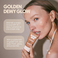SPOOGE Dew Me dewy finish close-up highlights luminous complexion