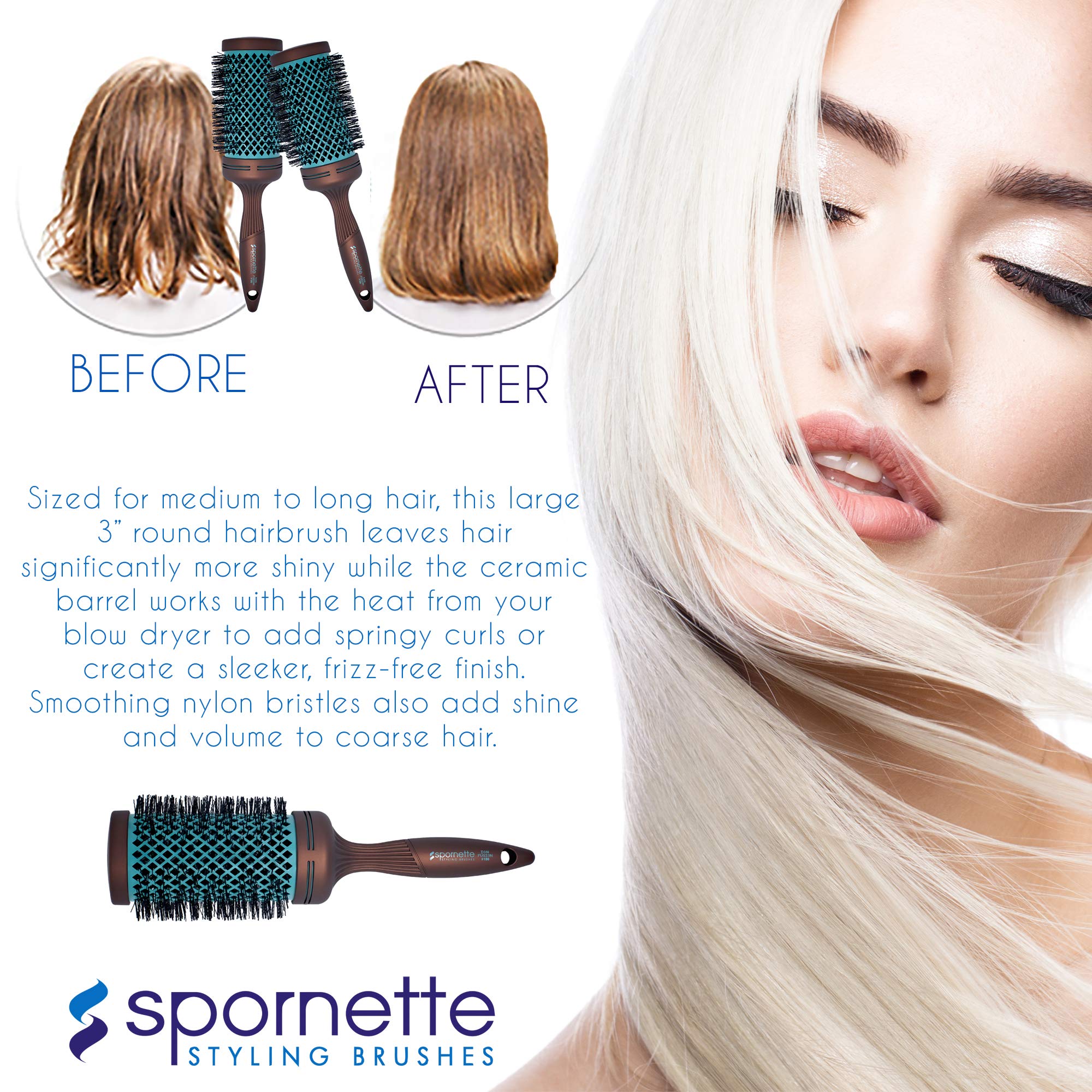 SPORNETTE Ion Fusion works well for thick or textured hair during blowouts.