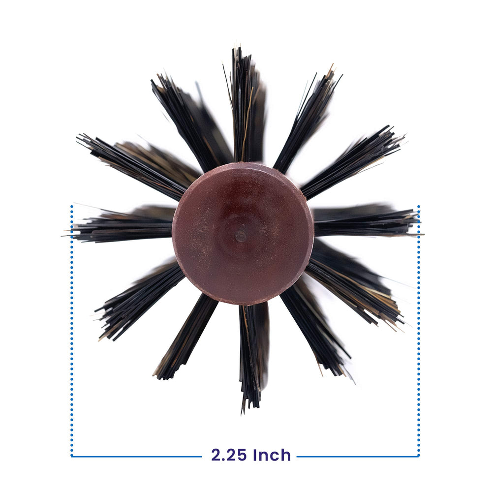 Spornette Italian round brush creates beach waves with natural-looking definition.