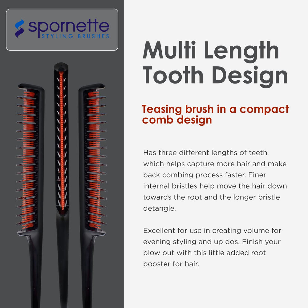 Spornette Little Wonder rat tail comb tail for fast precise parting.