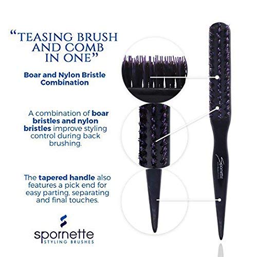SPORNETTE Little Wonder travel-size compact brush for on-the-go styling