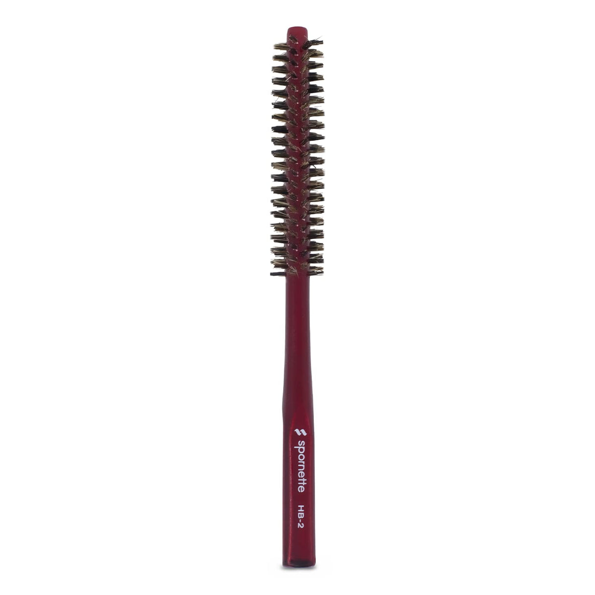 Spornette Mini Styler boar bristle 075-inch barrel for precise short-hair styling.