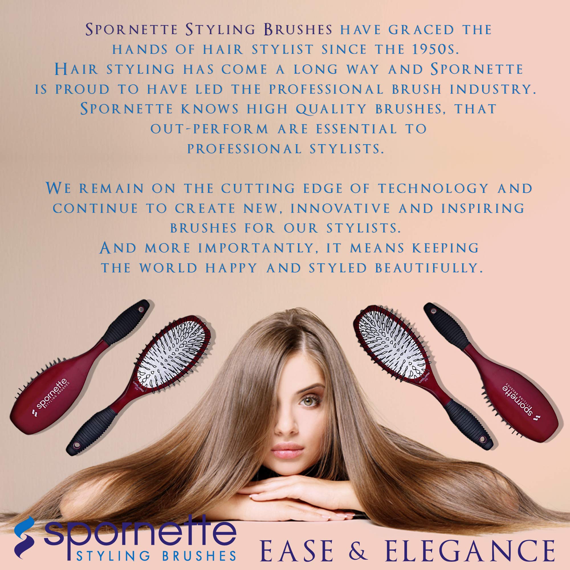 Spornette Super Looper travel-ready brush for on-the-go styling