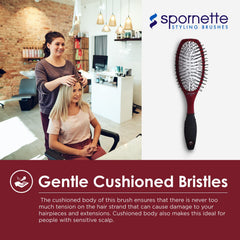 Spornette Super Looper detangles wigs while protecting lace fronts and extensions