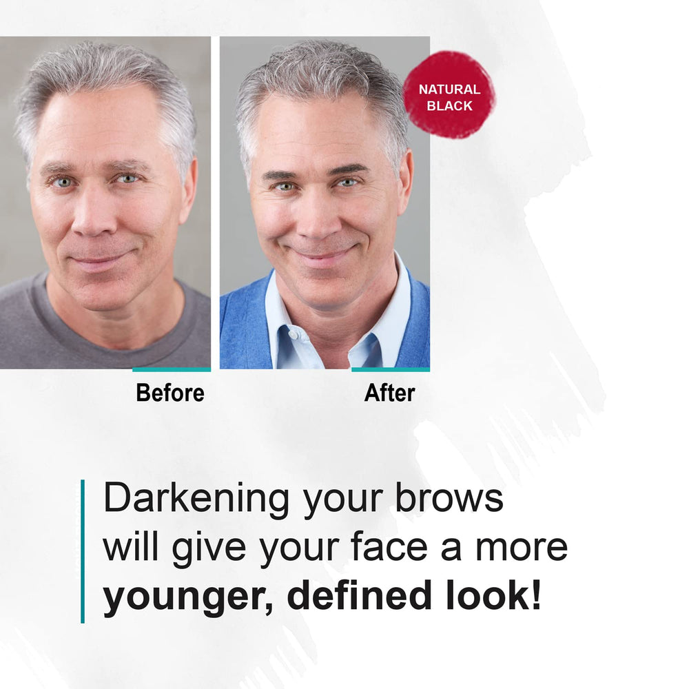 Sport Cosmetics Sport Eyebrow Colorant dense brow coverage on real hairs portrayed naturally.