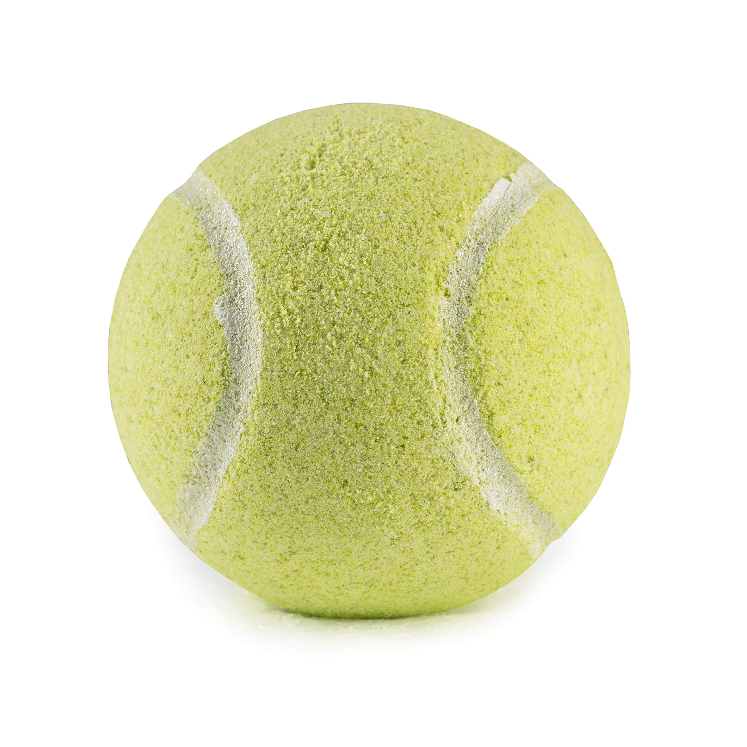 Sportigift tennis-ball bath bombs in upcycled can packaging for eco-friendly gifting.