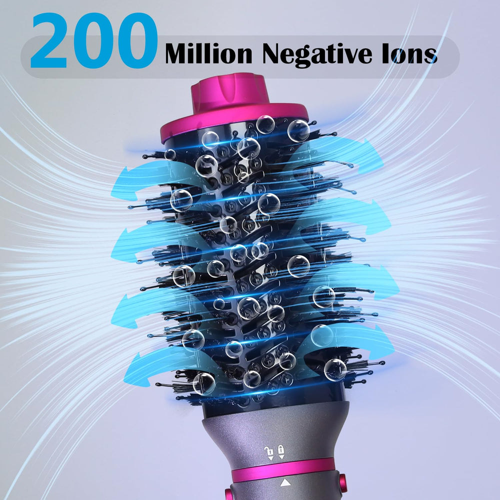 SPPZCUR hot air brush enables easy styling with controlled heat for versatile looks