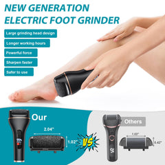 Spriak three-roller heads for efficient dead skin removal