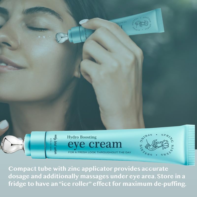 Spring Sisters peptide complex improves skin resilience around the eyes.