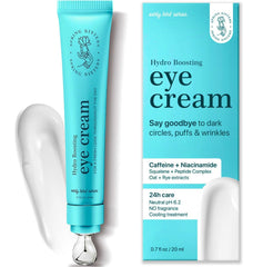 Spring Sisters under-eye cream cooling bottle energizes tired skin.