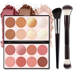 SPRINGSKY 16-colors contour palette compact swatches for easy shade matching.