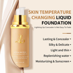 SPRINGSKY 4-in-1 foundation two-in-one brush blends concealer smoothly for targeted coverage.