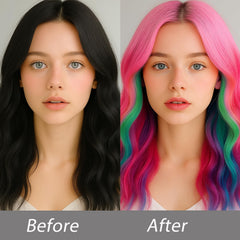 SPRINGSUGAR 5pc hair color set red for bold, temporary festival style.