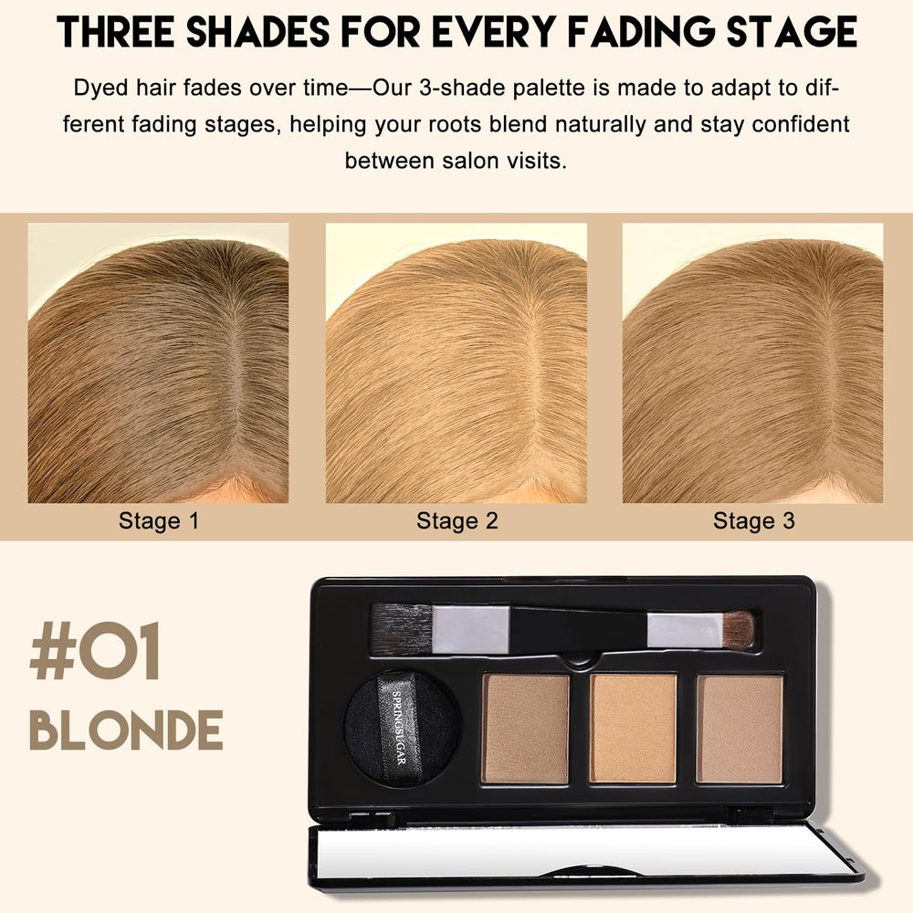SPRINGSUGAR hairline coverage application demonstrating precise thinning-edge fill.