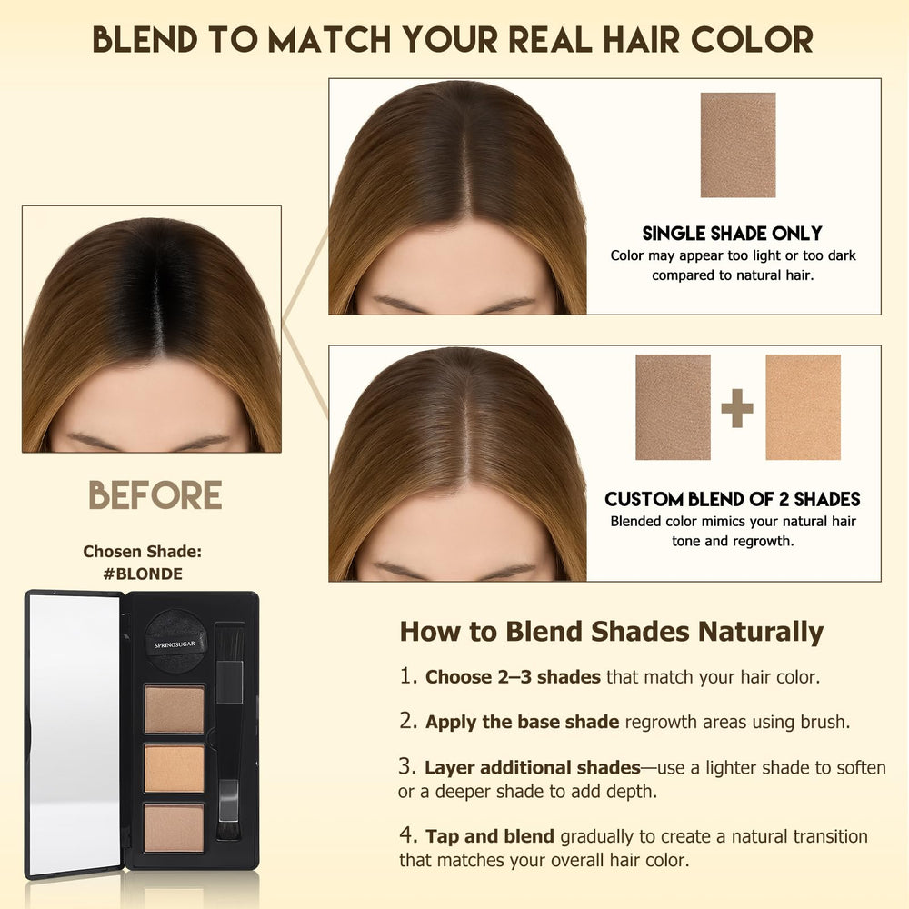 SPRINGSUGAR regrowth blend for natural color between salon visits.
