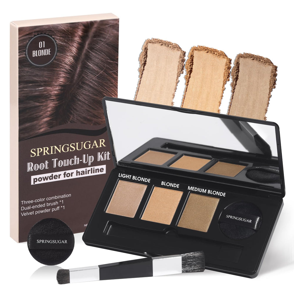 SPRINGSUGAR root touch-up powder blonde compact for quick root coverage.