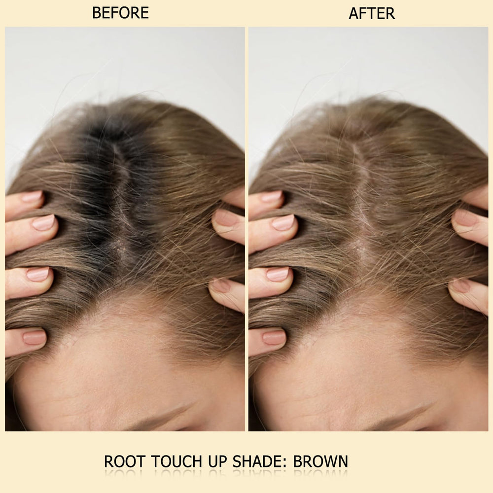 SPRINGSUGAR Root Touch Up powder close-up shows blendable formula for natural roots.