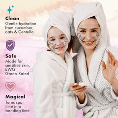 Sprk Naturals Unicorn Kids Face Mask application demonstrates easy, mess-free 10-15 minute routine