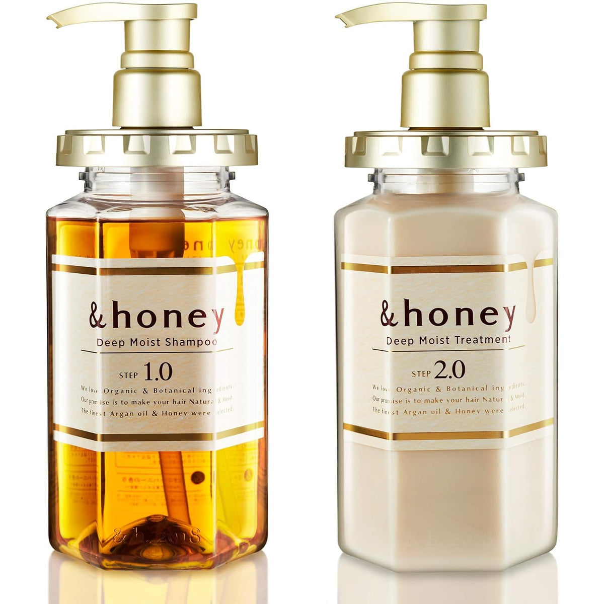 Sprout Talk &honey Deep Moist Shampoo bottle highlights rich hydration for dry hair.
