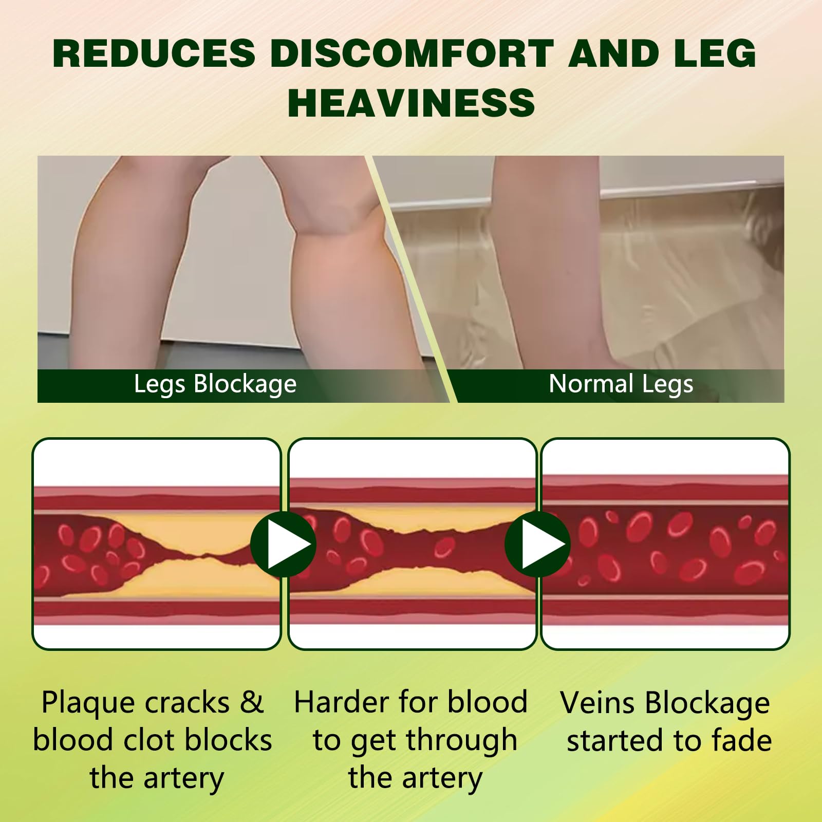 SQZRAN FluidEase leg massage steps demonstrating upward motion for absorption