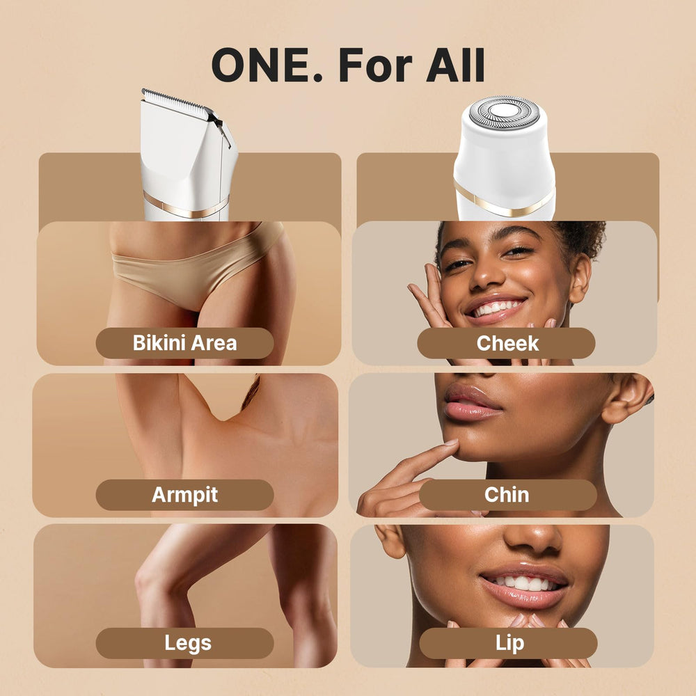 Srbydt bikini trimmer body-trimmer-head enables versatile grooming across the body.