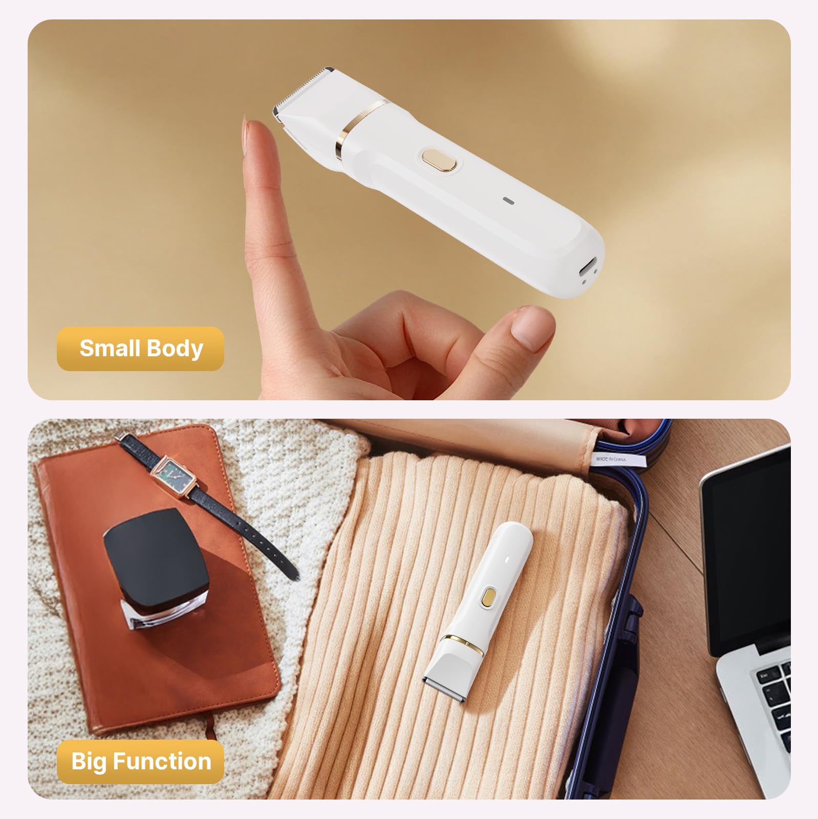 Srbydt bikini trimmer gift-ready packaging makes a thoughtful present.
