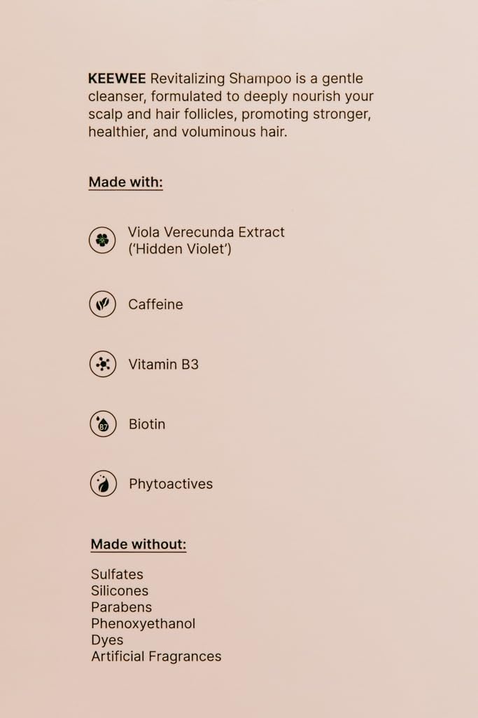 SRILabs KEEWEE low-pH formula helps calm dry or sensitive scalps.