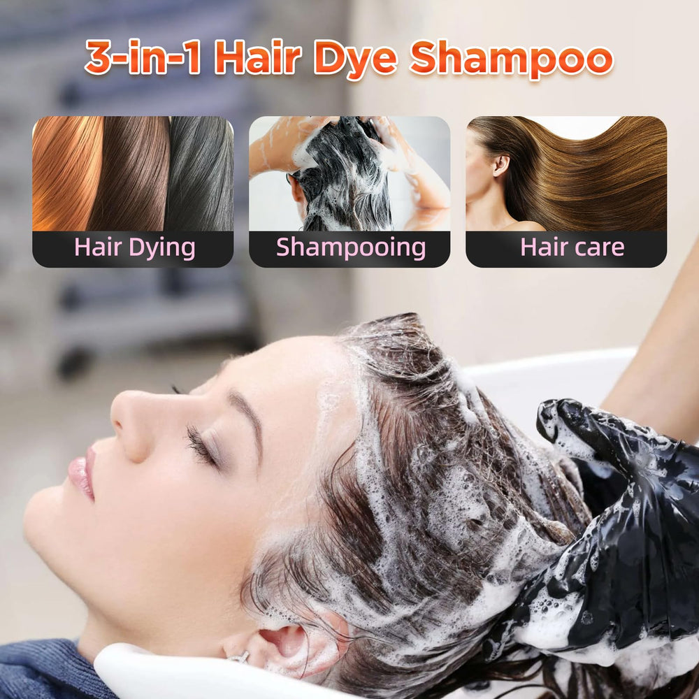 SROLM dye shampoo application shows easy lather and short wait time
