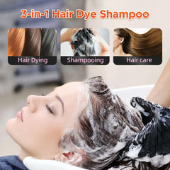 SROLM dye shampoo application shows easy lather and short wait time