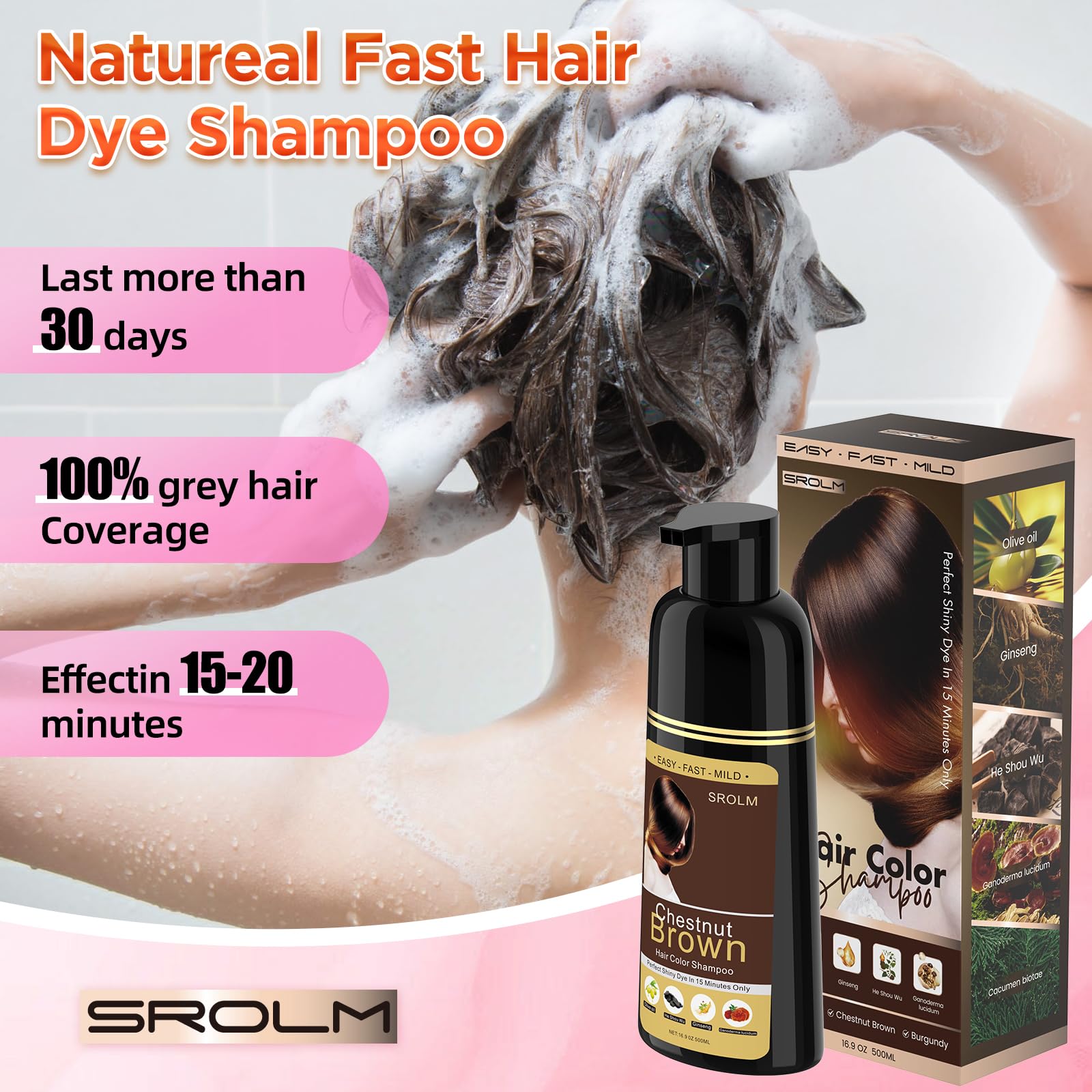 SROLM herbal ingredients with ginseng suggest plant-based care benefits