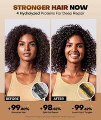 Srripo four hydrolyzed proteins keratin formula strengthens elasticity