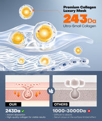 Srripo Radiant Glow Mask with hyaluronic acid for deep moisture.