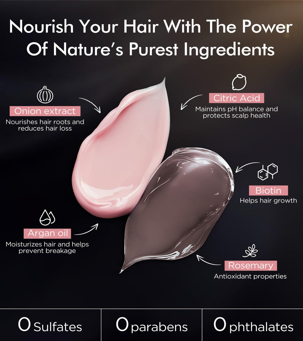 Srripo sulfate-free and paraben-free label signaling gentler, safer hair care